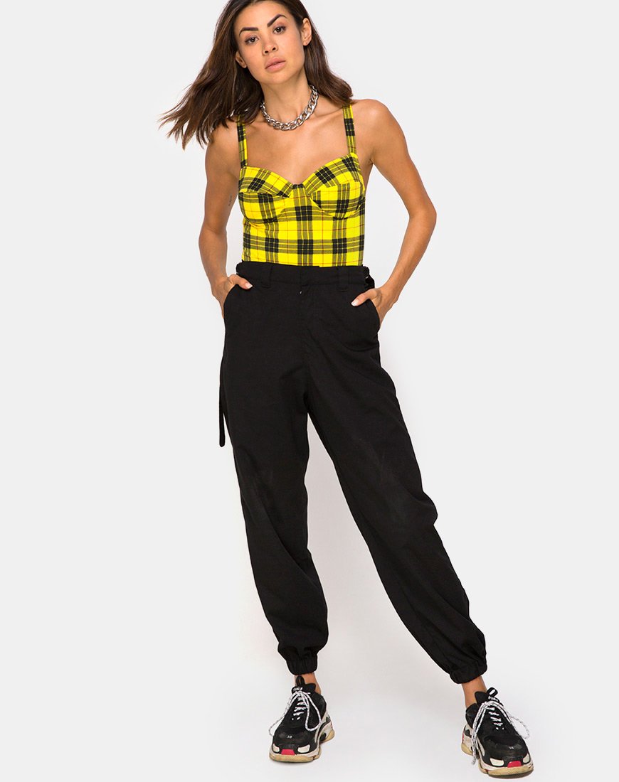 Afbeelding van Lantas Body in Winter Plaid Geel
