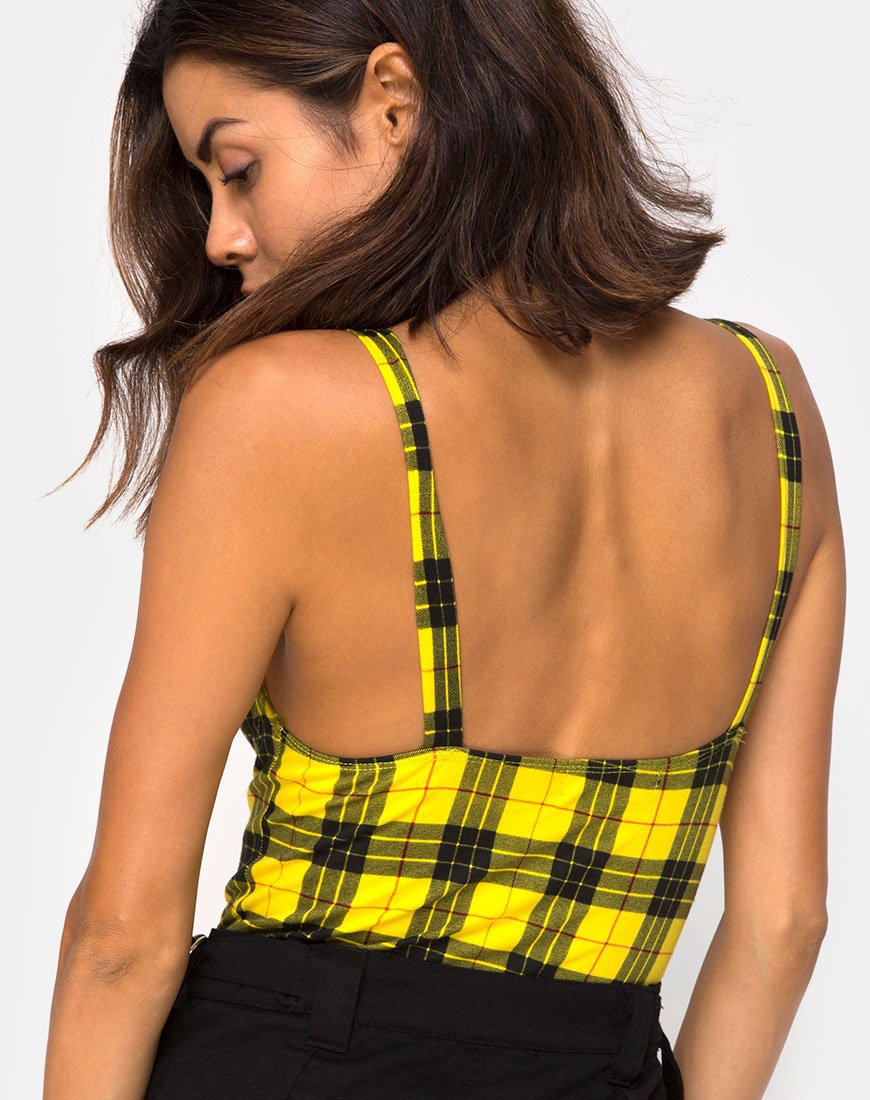 Afbeelding van Lantas Body in Winter Plaid Geel