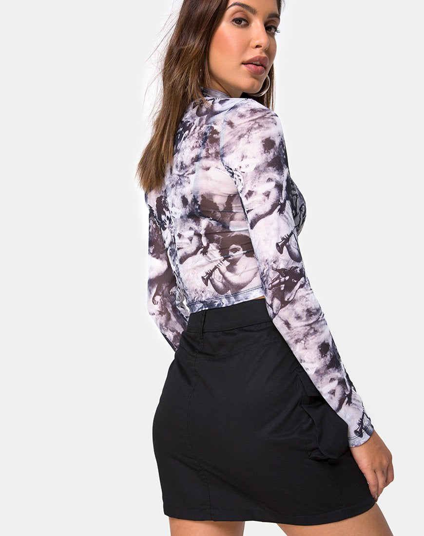 Afbeelding van Lara Crop Top in Cherubijn Mesh