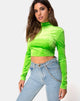 Afbeelding van Lara Crop top in Velvet Lime