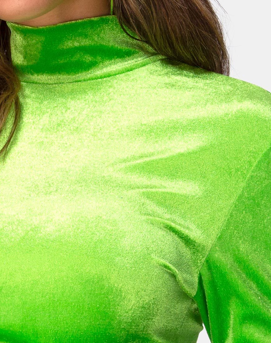 Afbeelding van Lara Crop top in Velvet Lime