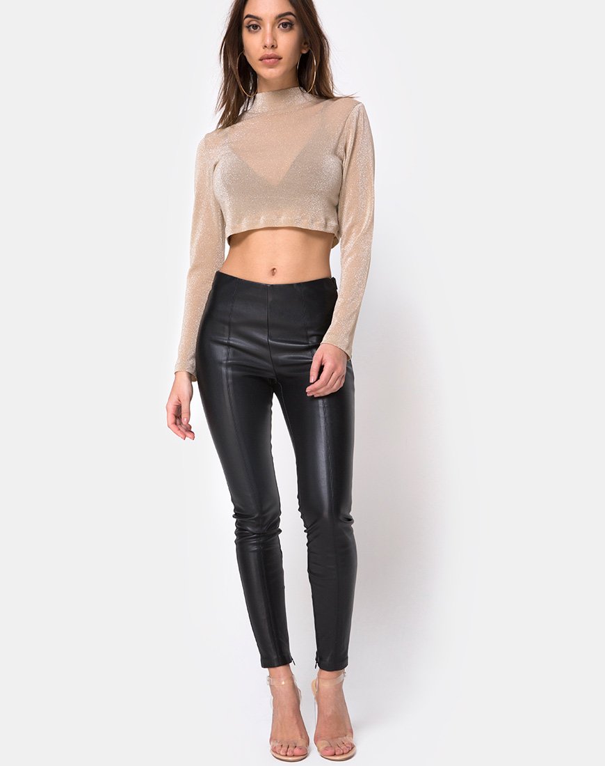 Afbeelding van Lara Crop Top in Net Tan