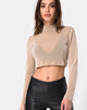 Afbeelding van Lara Crop Top in Net Tan