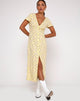 Afbeelding van Larin Midi Dress in Wild Flower Lemon Drop