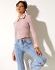 Afbeelding van Larita Cardi in Knit Dusky Pink