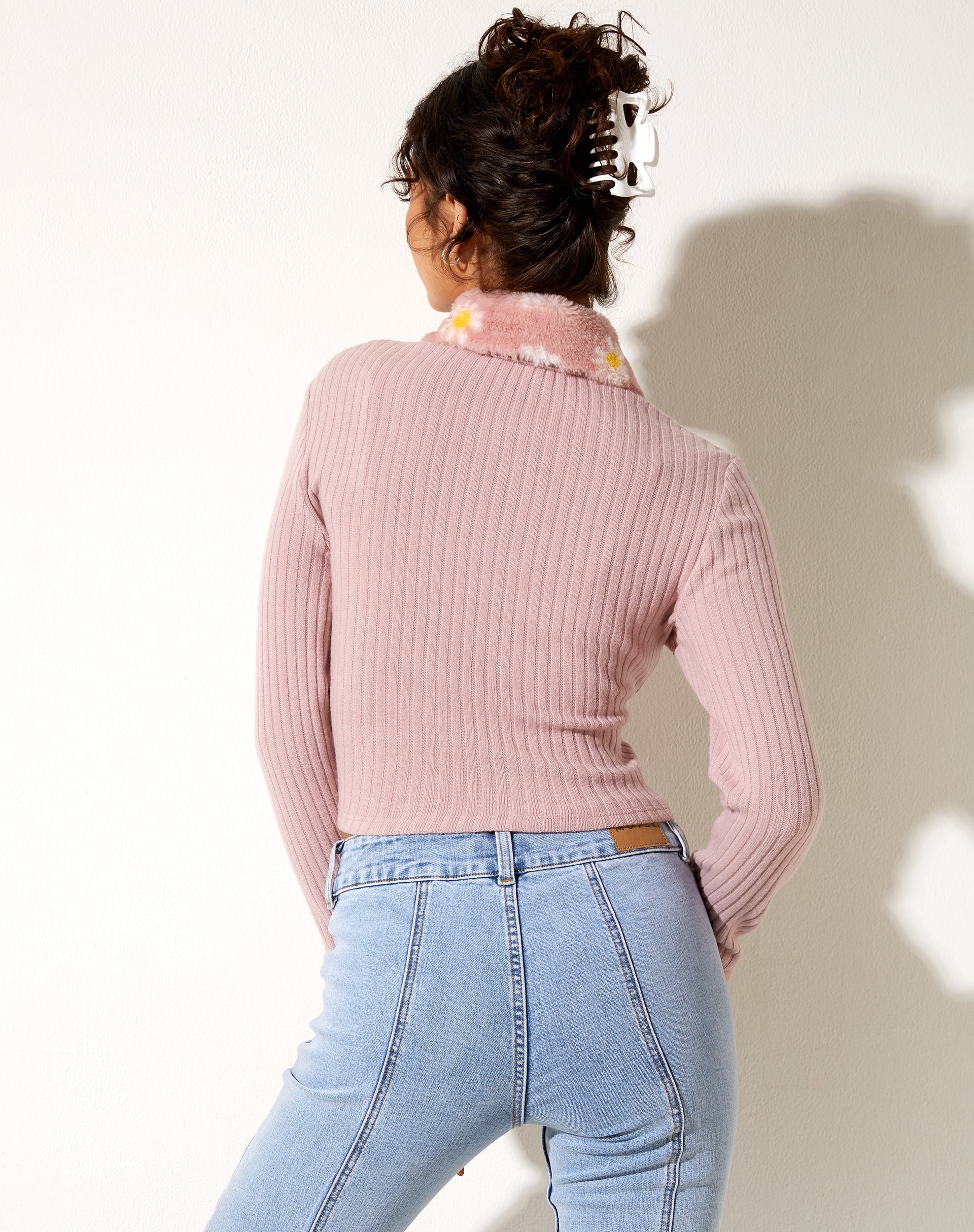 Afbeelding van Larita Cardi in Knit Dusky Pink