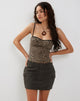 Afbeelding van Lashi Strappy Cami Top in Mini Cheetah
