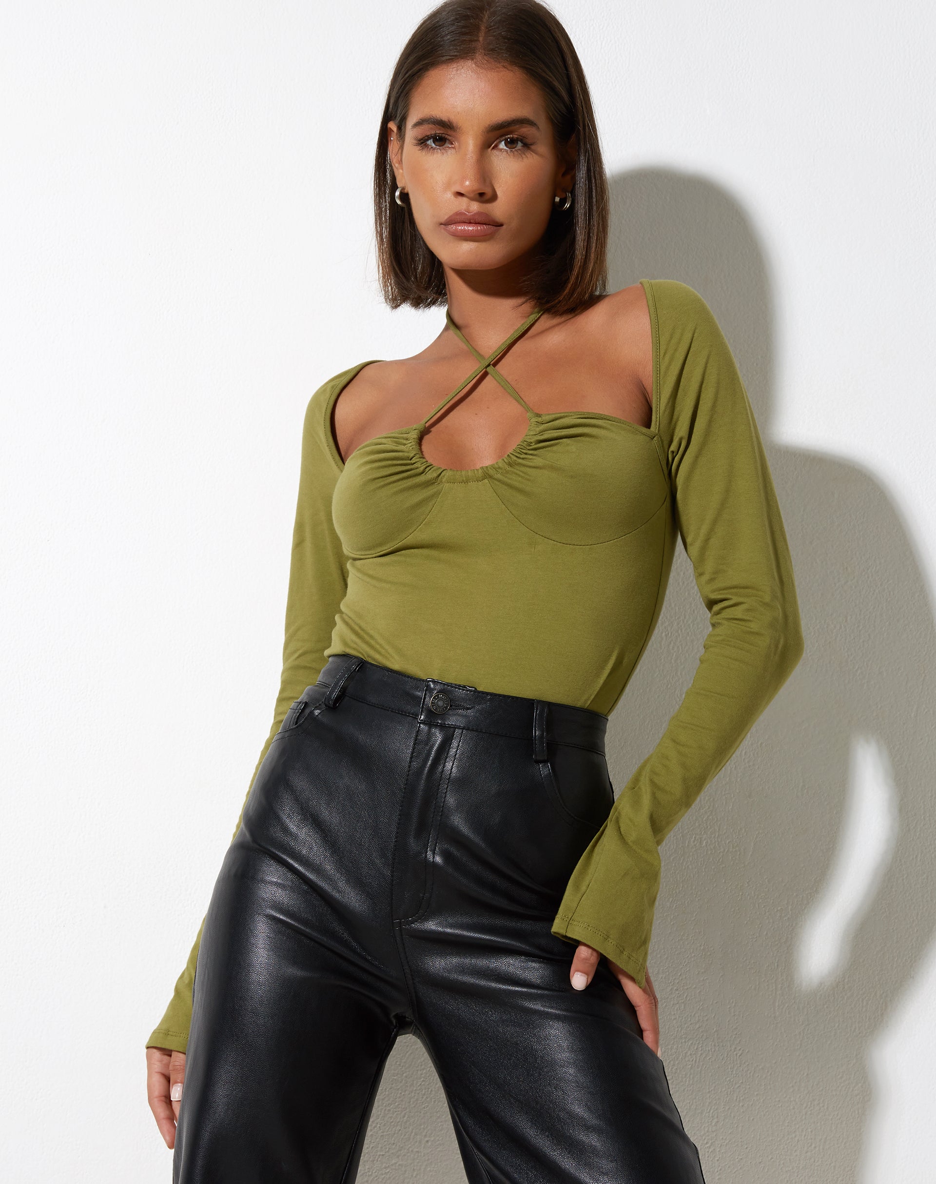 Afbeelding van Lasira Bodice in Khaki