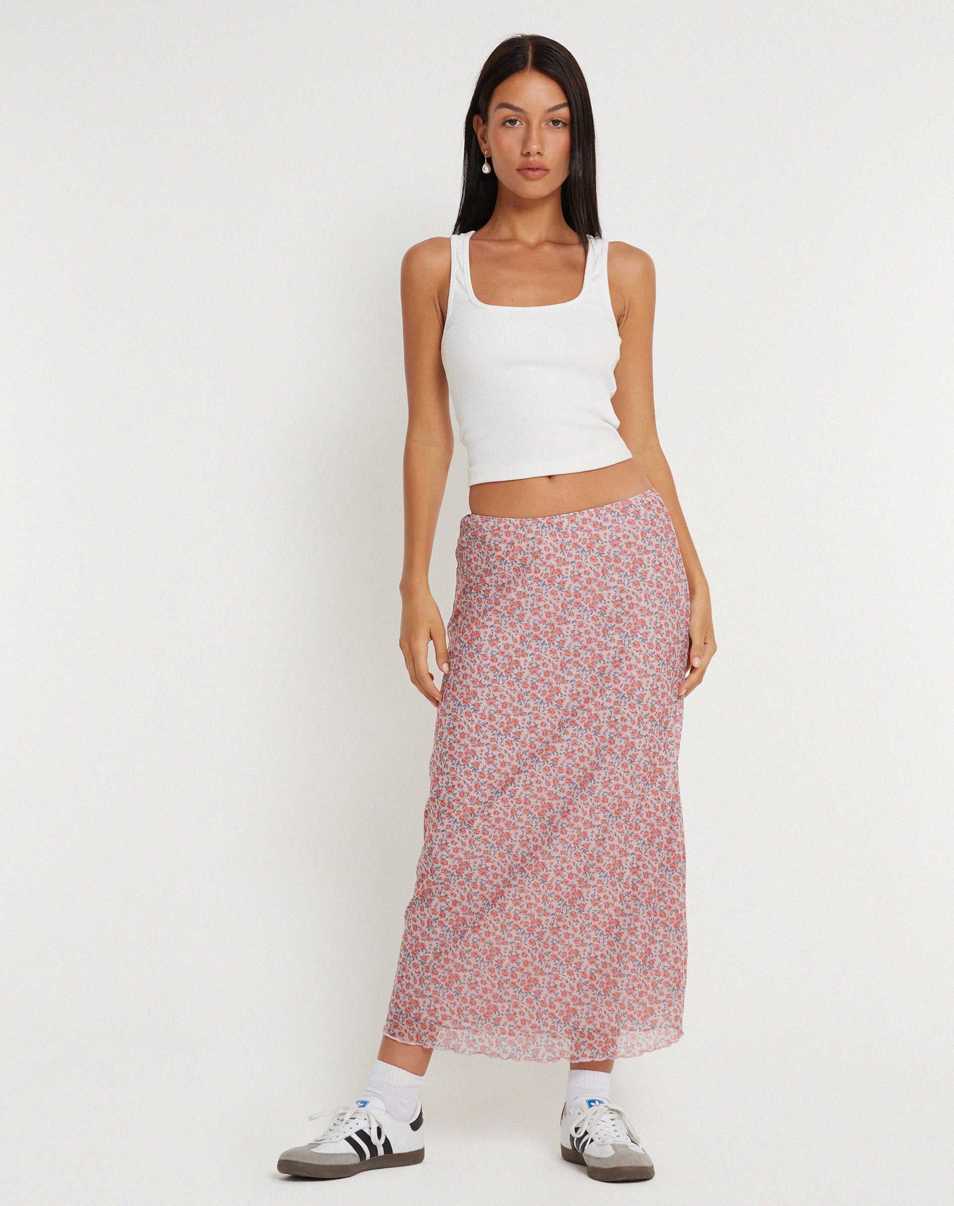 Afbeelding van Lassie Maxi Rok in Lenteroze Stoffig Roze