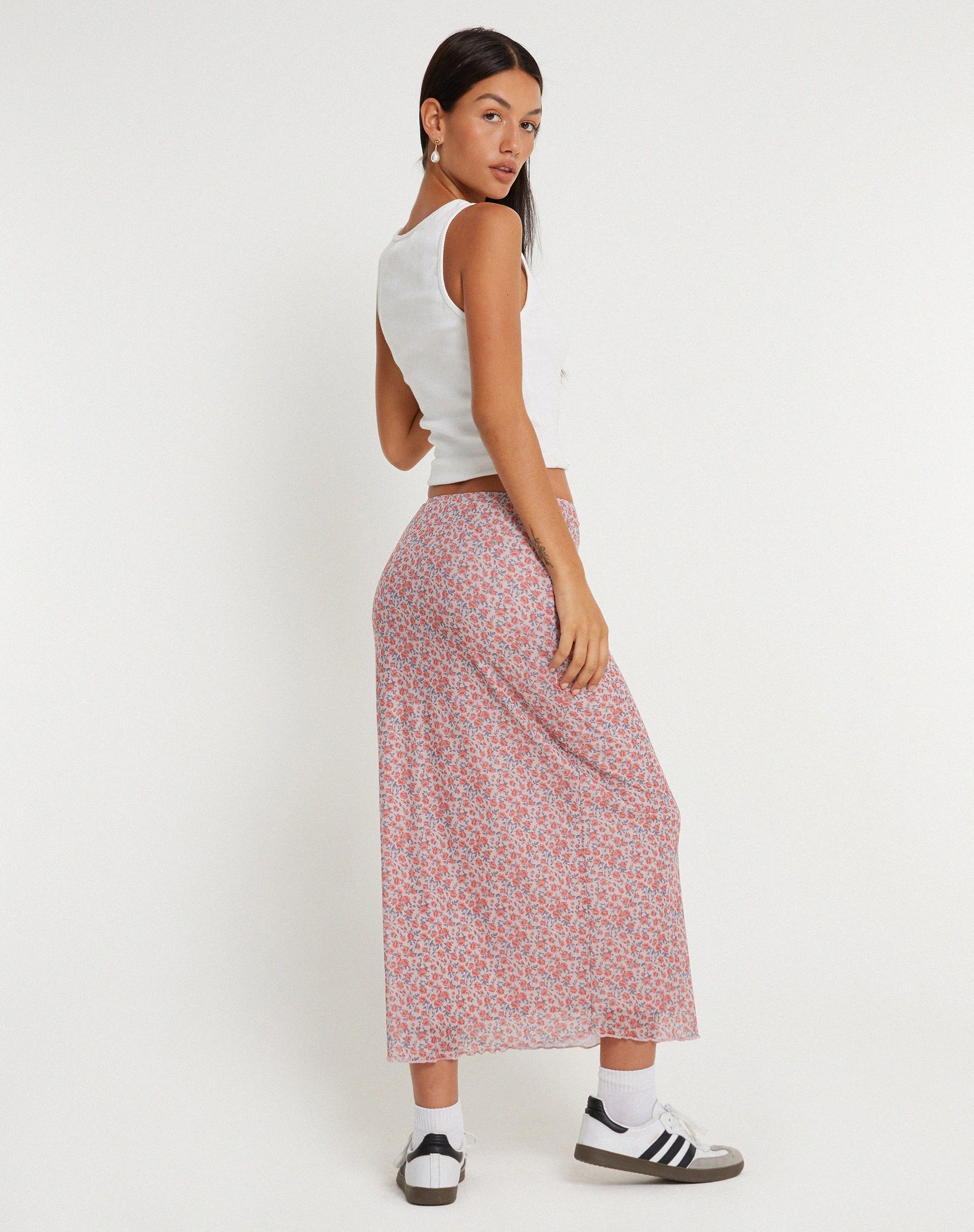 Afbeelding van Lassie Maxi Rok in Lenteroze Stoffig Roze