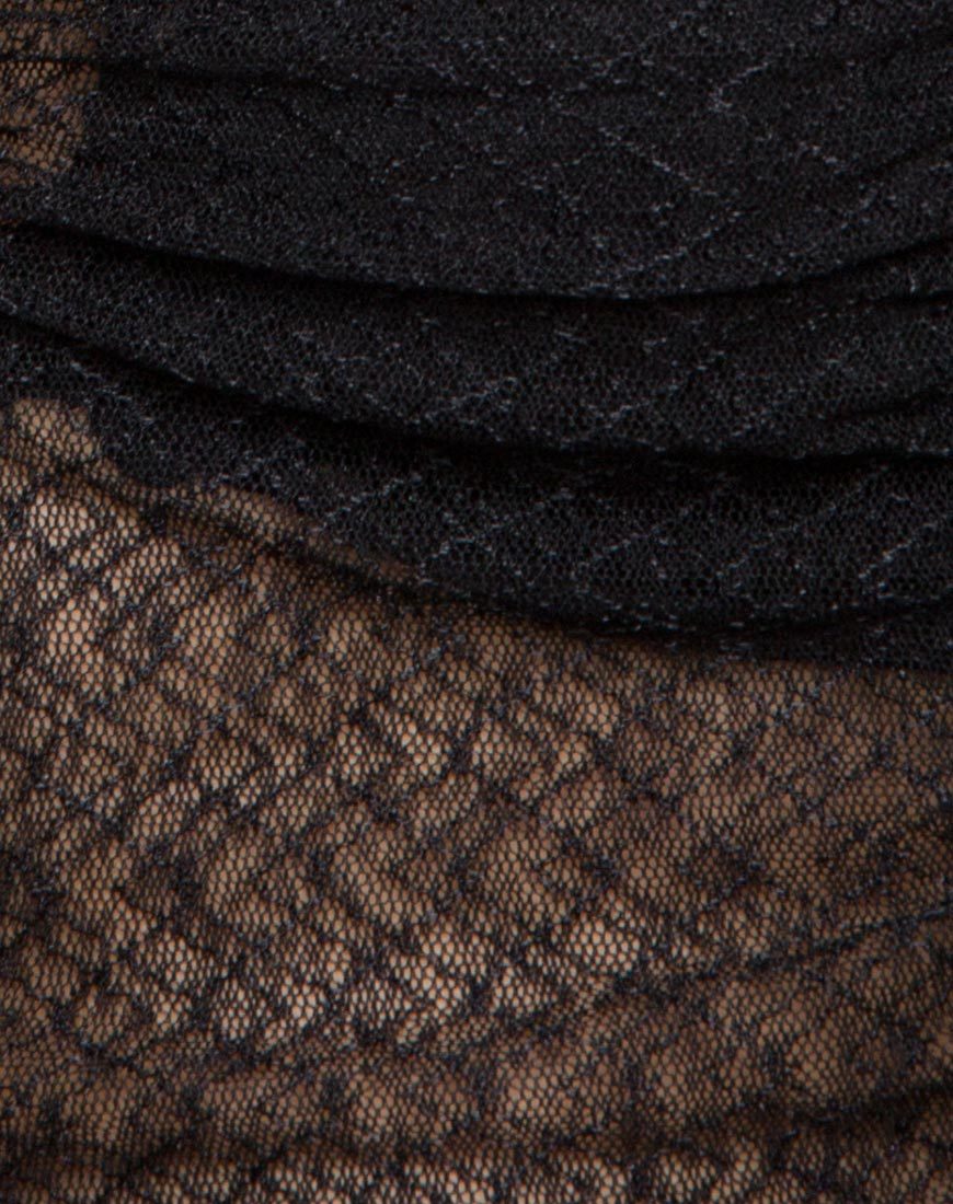 Afbeelding van Launa Mini Dress in Lacey Knit Zwart