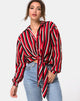 Afbeelding van Lauv Shirt in Sunset Stripe Vertical