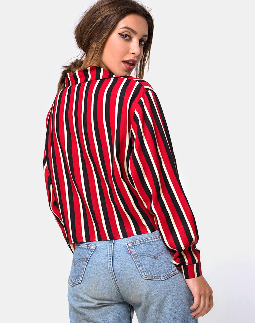 Afbeelding van Lauv Shirt in Sunset Stripe Vertical