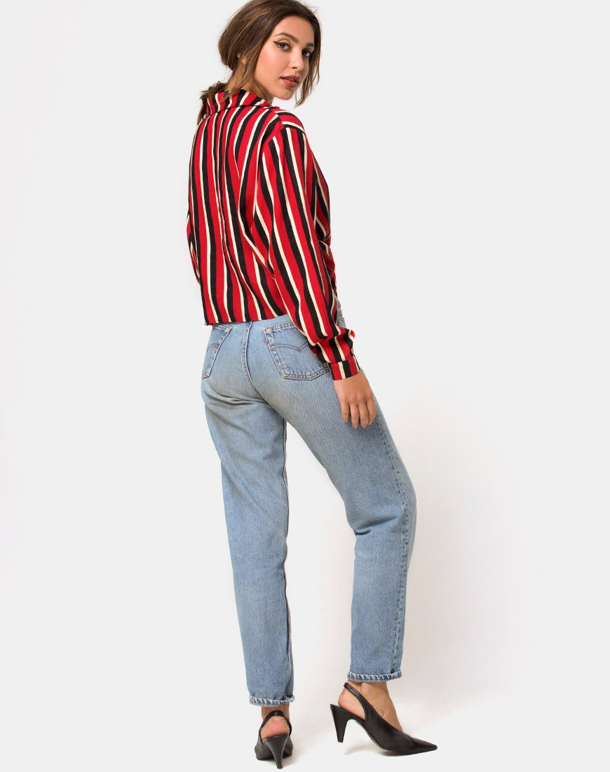Afbeelding van Lauv Shirt in Sunset Stripe Vertical