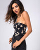 Afbeelding van Lax Bandeau Bodice in Grunge Daisy Floral