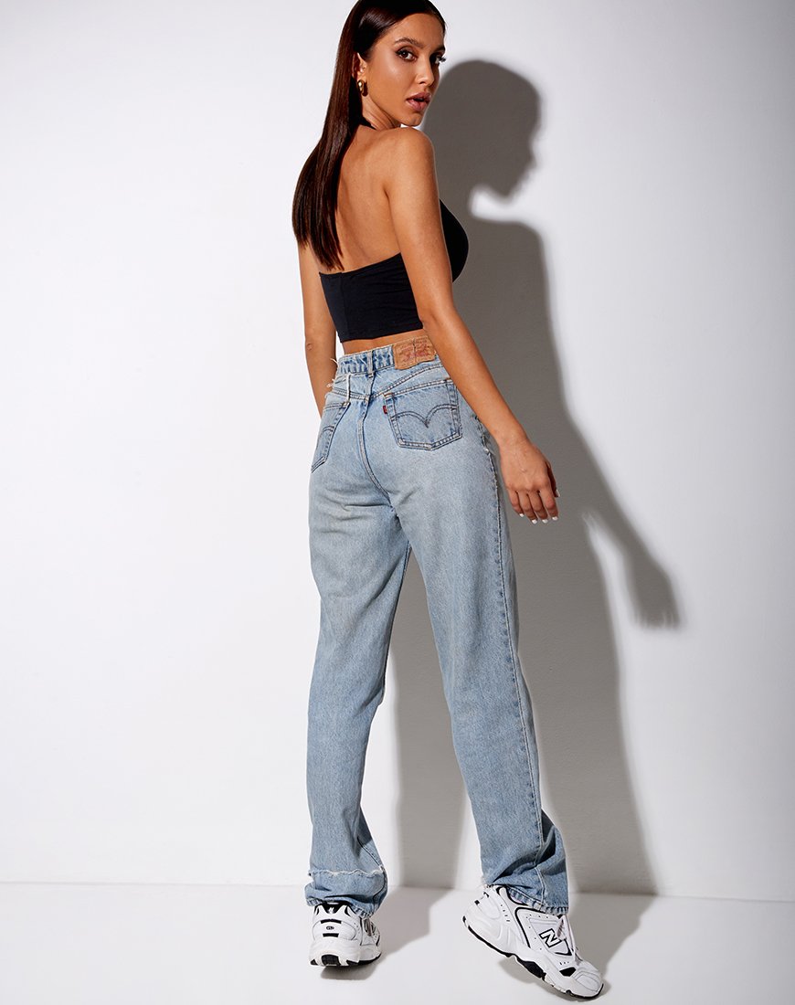 Afbeelding van Lean Crop Top in Black Cherry Embro