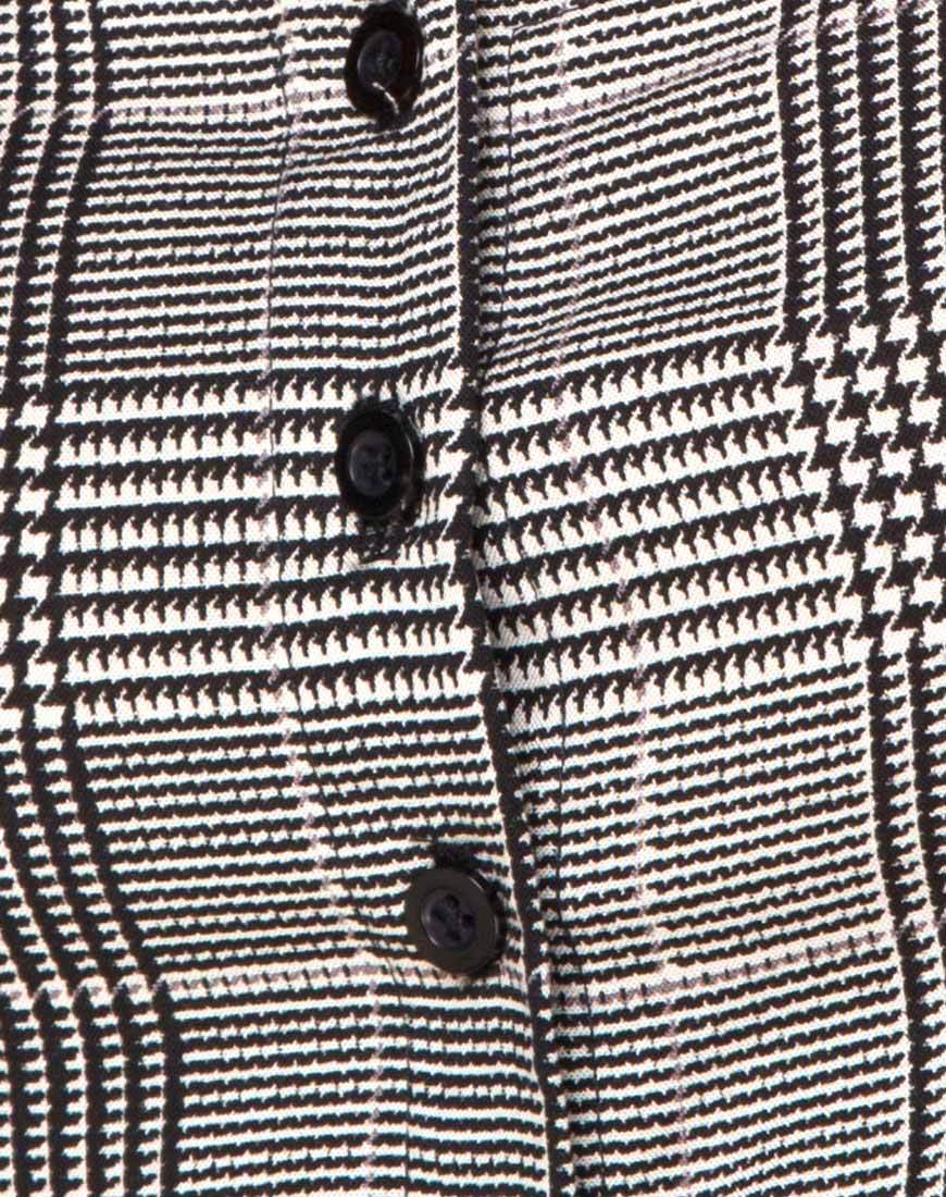 Afbeelding van Legia Crop Top in Charles Check Grijs