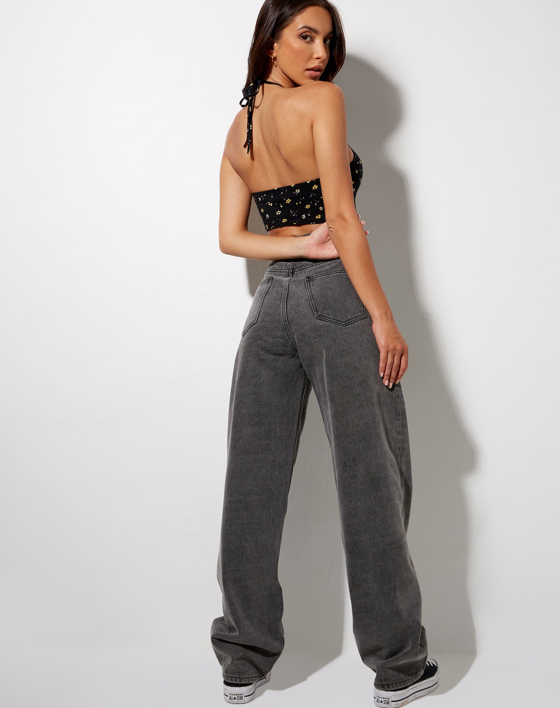 Afbeelding van Lelo Crop Top in Pretty Petal Zwart