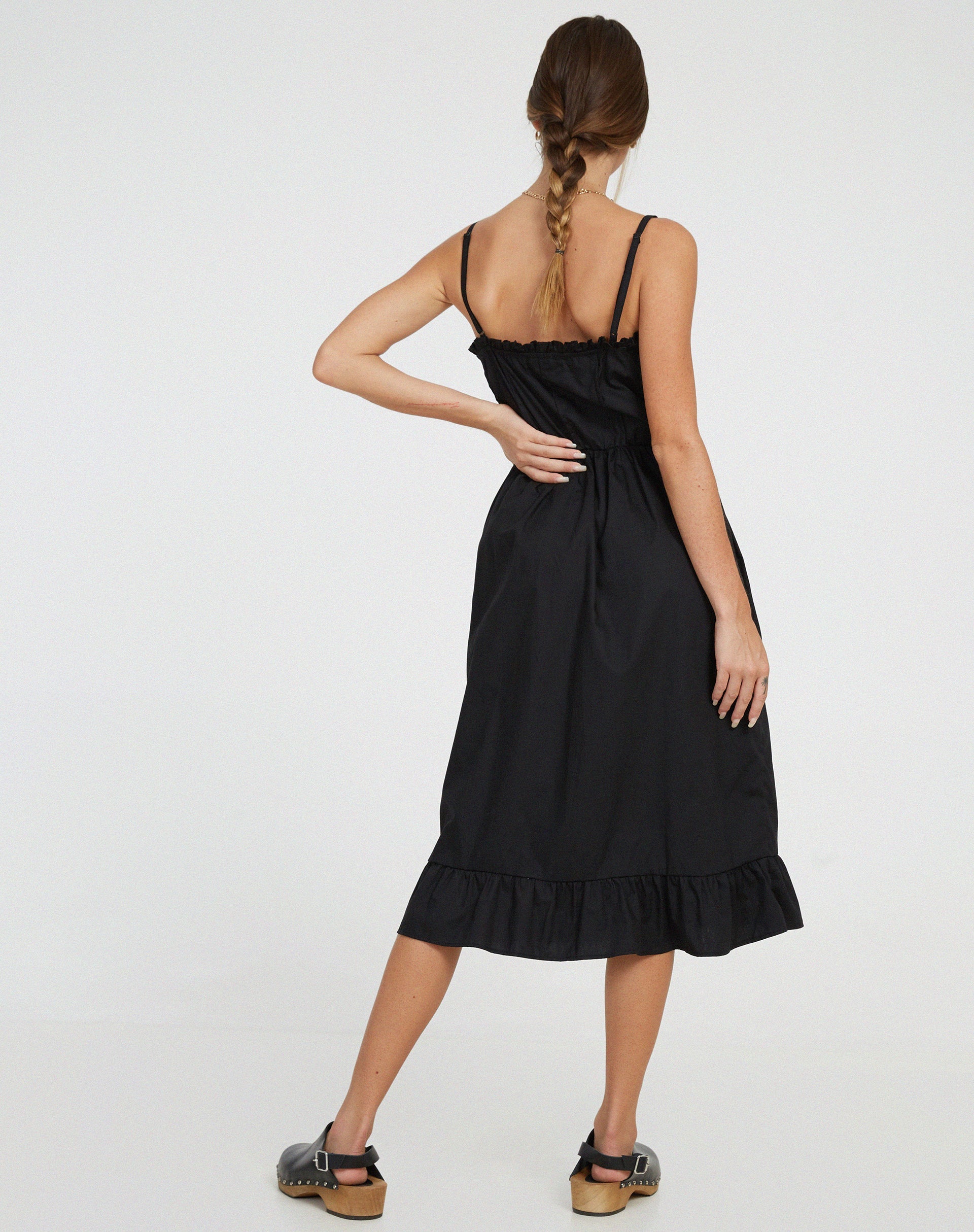Afbeelding van Lennox Midi Dress in Zwart
