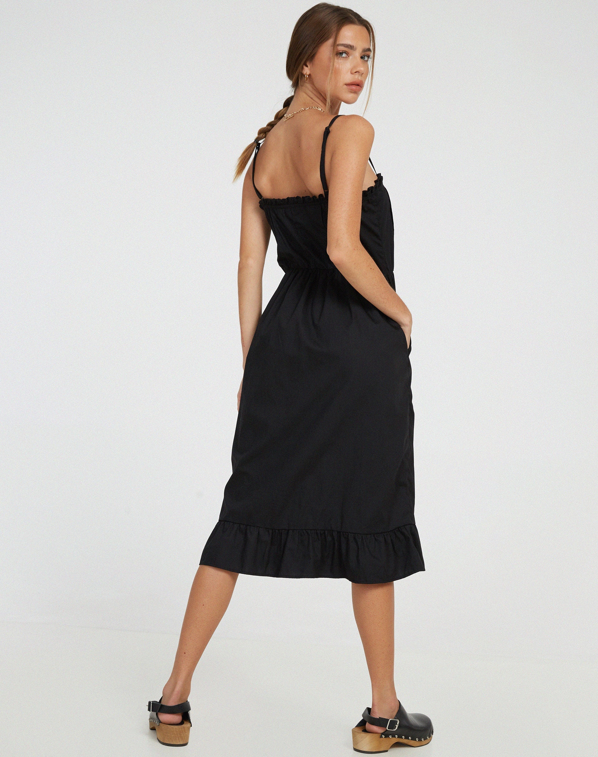 Afbeelding van Lennox Midi Dress in Zwart