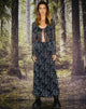 Afbeelding van Rindu Midi rok in Butterfly Vine Flock Blue