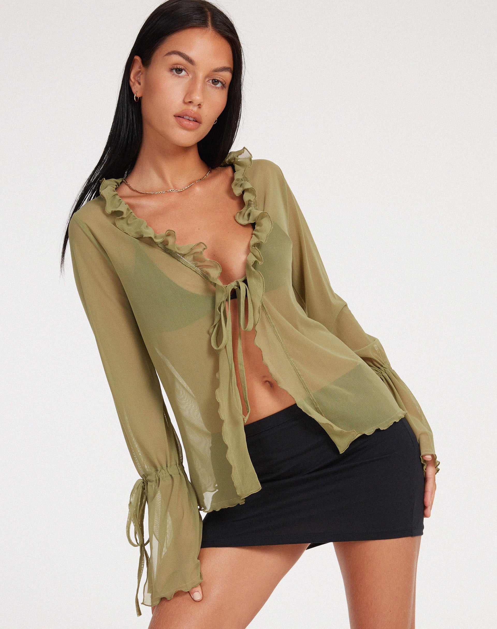 Afbeelding van Leonita Cardi in Mesh Olive