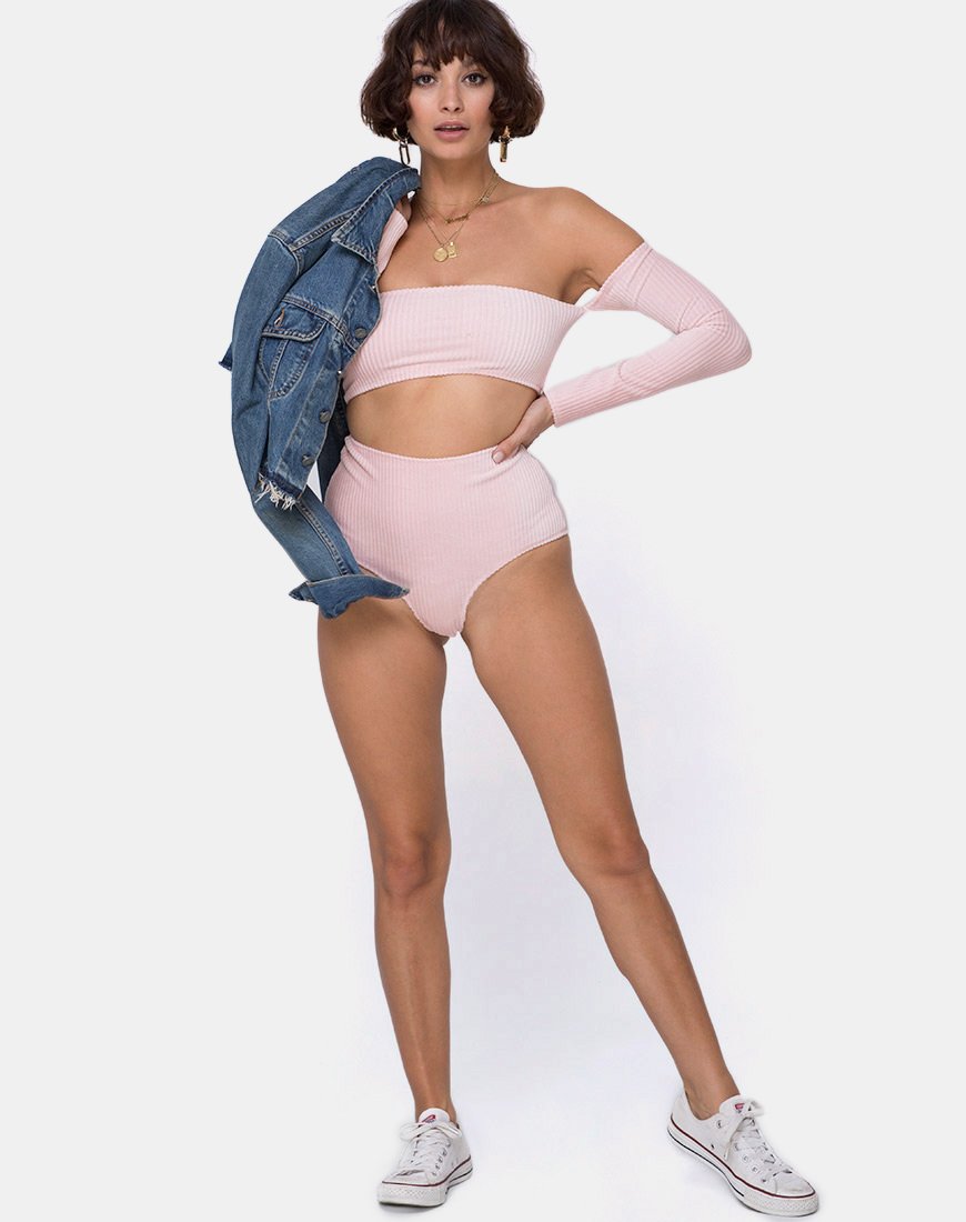 Afbeelding van Lesta Short in Fluffy Knit Candy