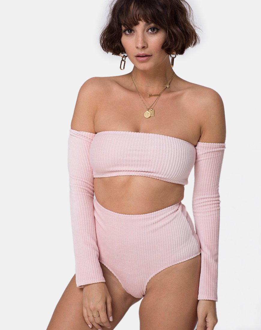Afbeelding van Lesta Short in Fluffy Knit Candy