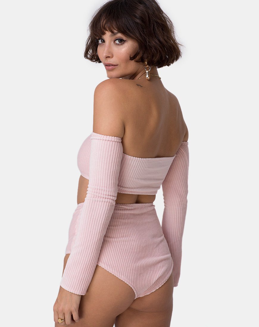 Afbeelding van Lesta Short in Fluffy Knit Candy