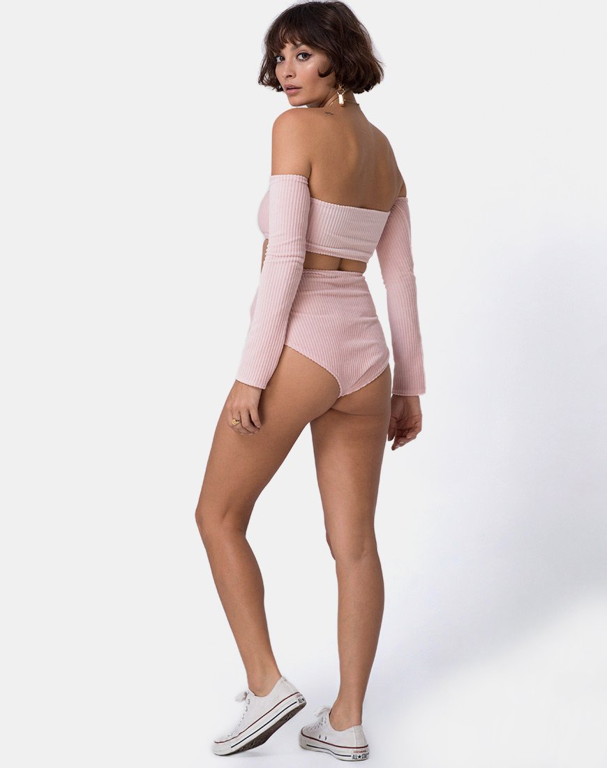 Afbeelding van Lesta Short in Fluffy Knit Candy