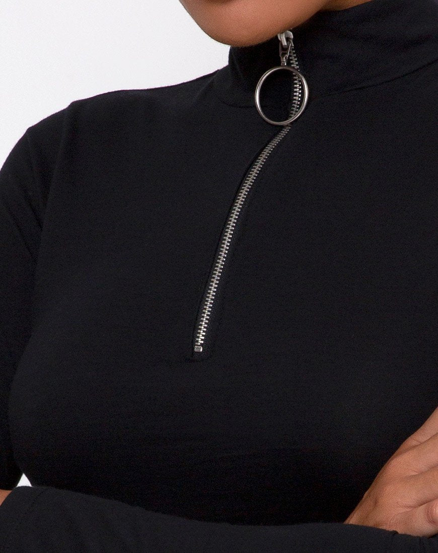Afbeelding van Lesvy Crop Top in Zwart