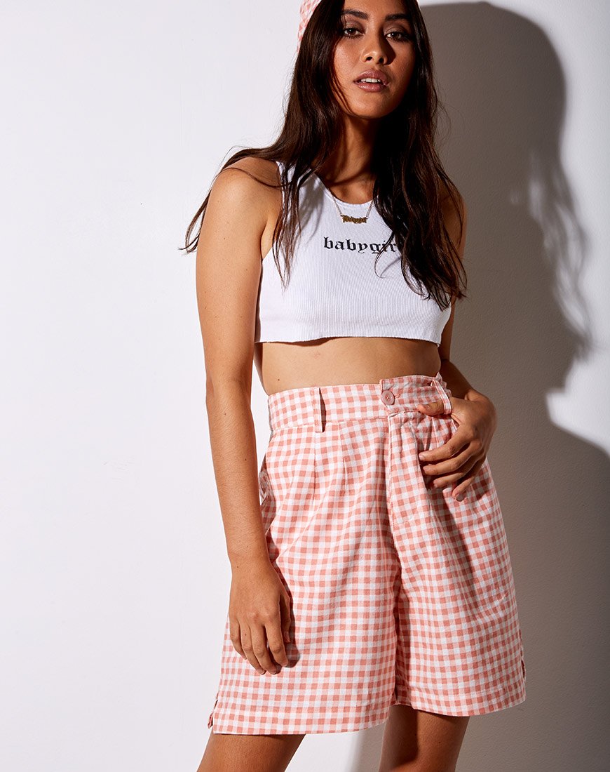 Afbeelding van Lexta Short in Roze Ruit