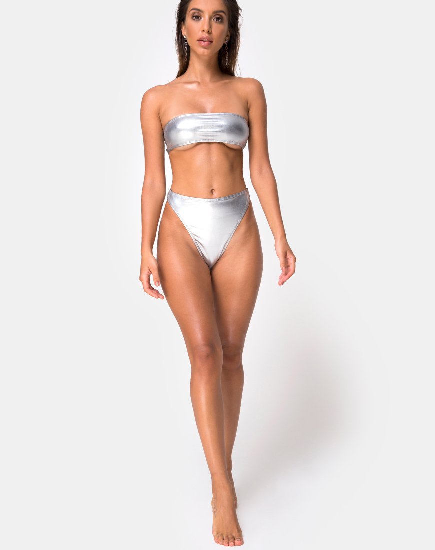 Afbeelding van Lien Bikinitop in metallic zilver