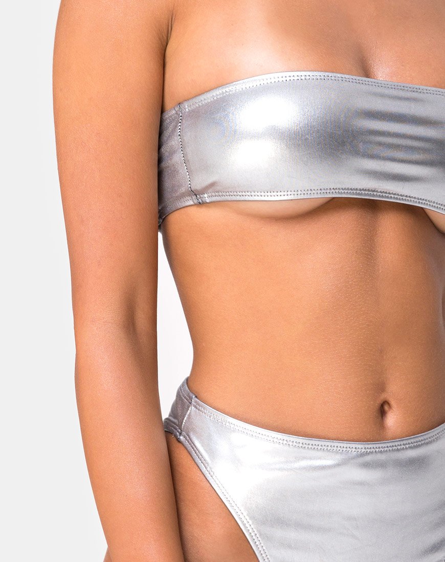 Afbeelding van Lien Bikinitop in metallic zilver