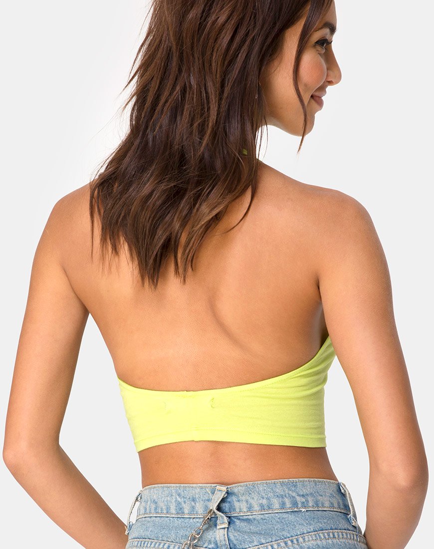 Lini Gewatteerde Top in Lime