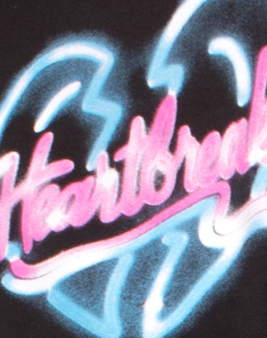 Afbeelding van Liona Sweatshirt in zwart Heart Breaker