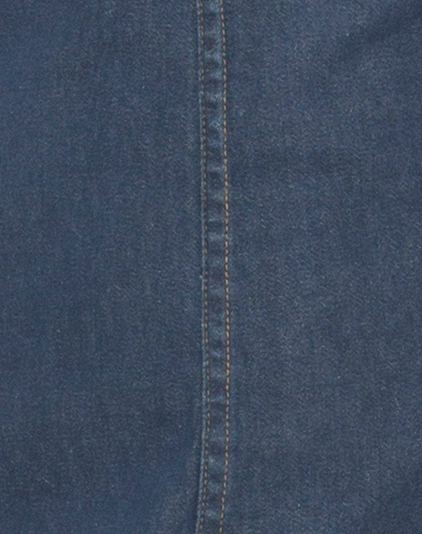 Afbeelding van Litton Pinafore Jurk in Denim Indigo