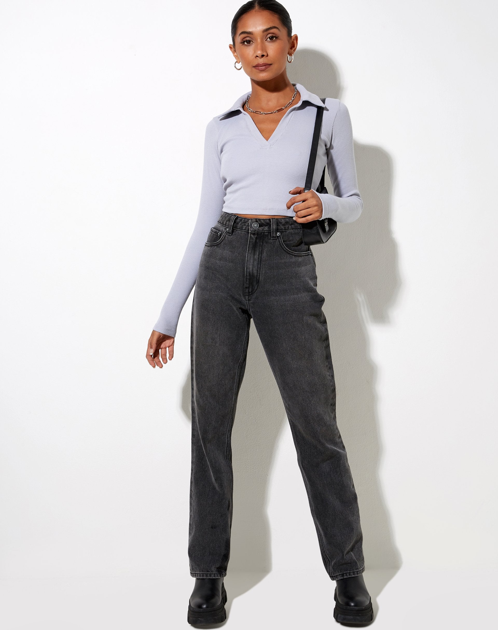 Afbeelding van Lody Crop Top in Lunar Rock