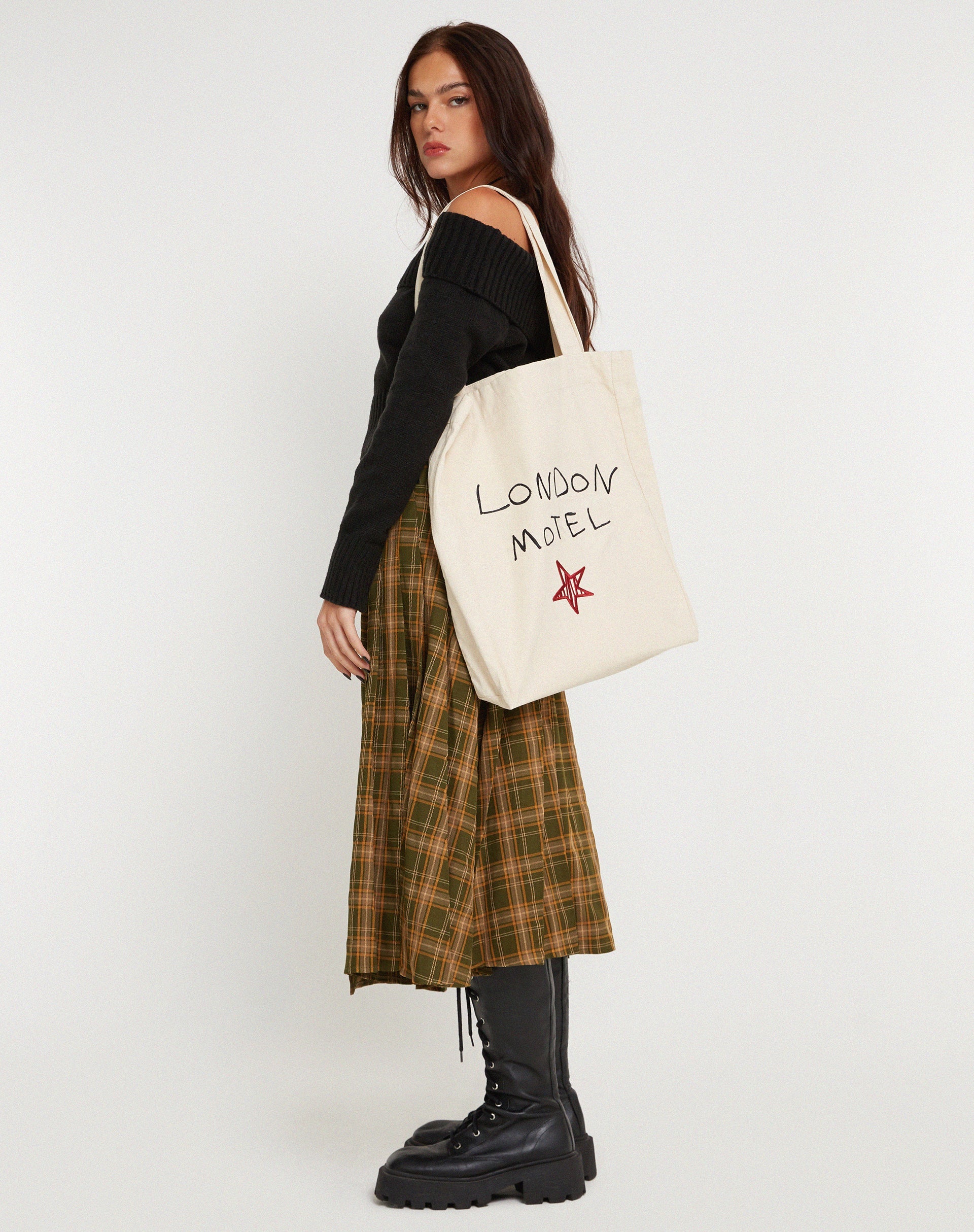Afbeelding van London Tote Bag Ecru London Motel Embro