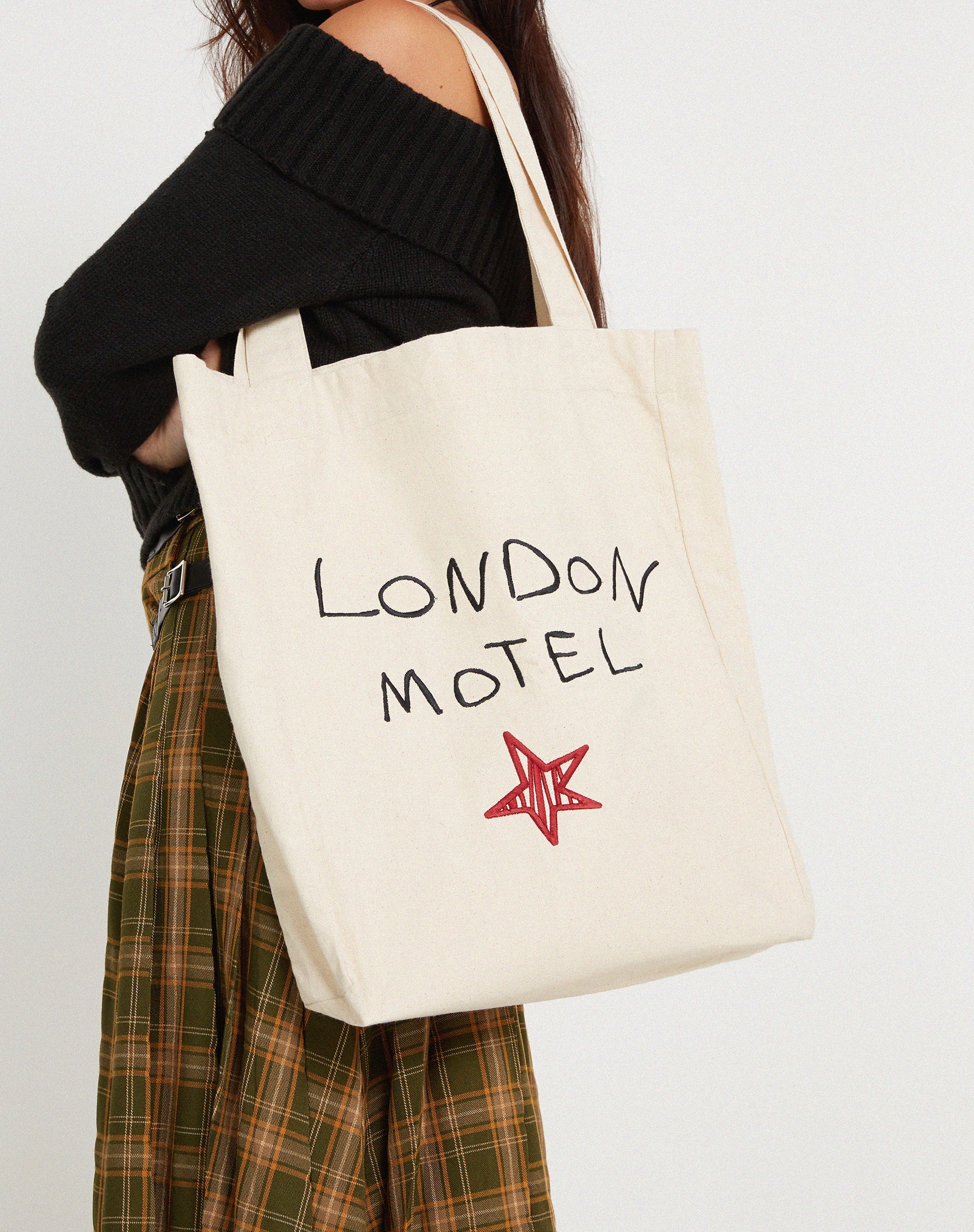 Afbeelding van London Tote Bag Ecru London Motel Embro