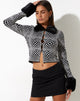 Afbeelding van Lorita Cardi in Optic Monochrome Square Zwart-wit