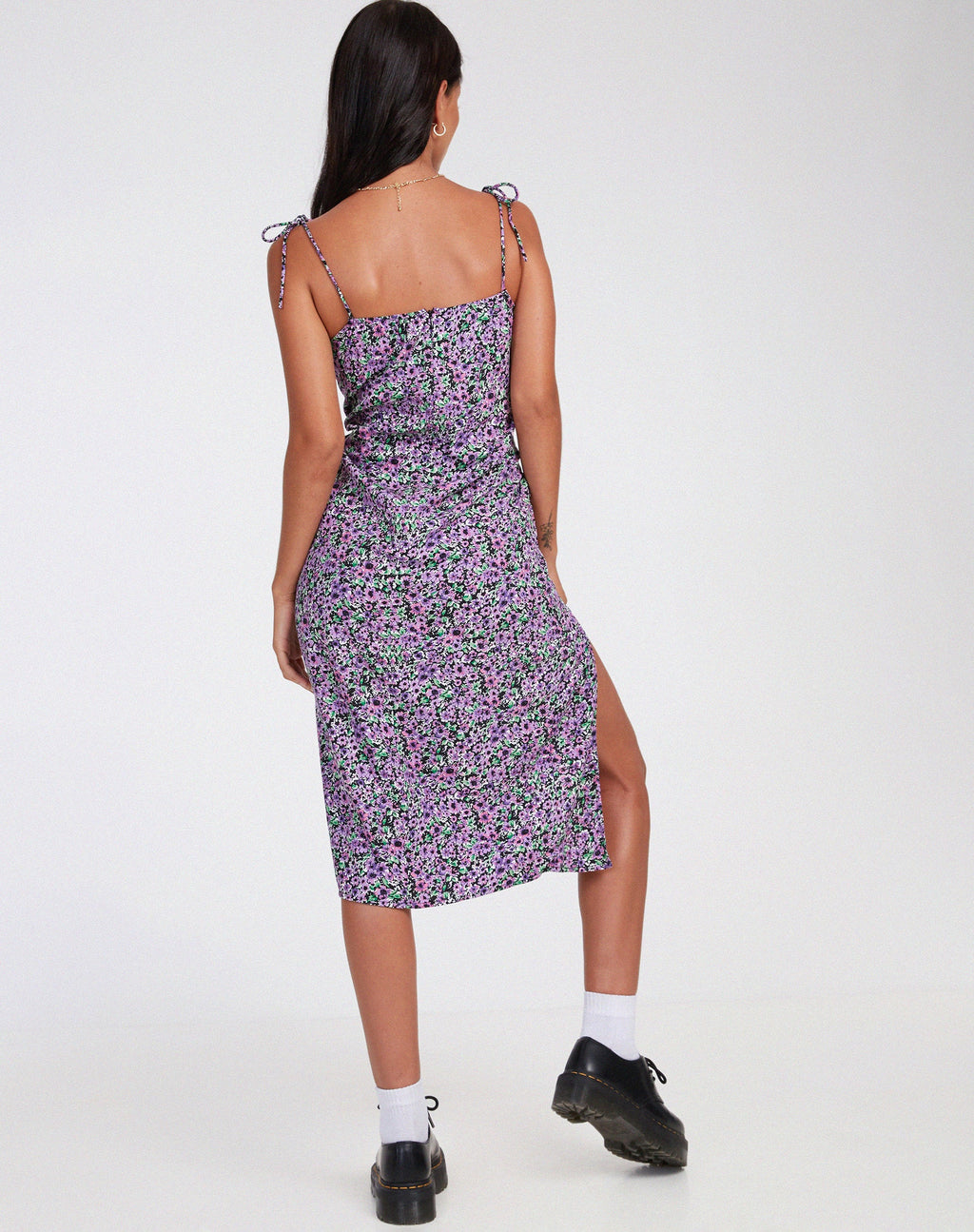 Lotie Midi Dress in Lila Bloesem