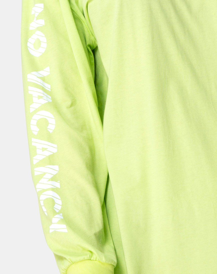 Afbeelding van Lotsun Sweatshirt in Motel No Vacancy Fluogroen
