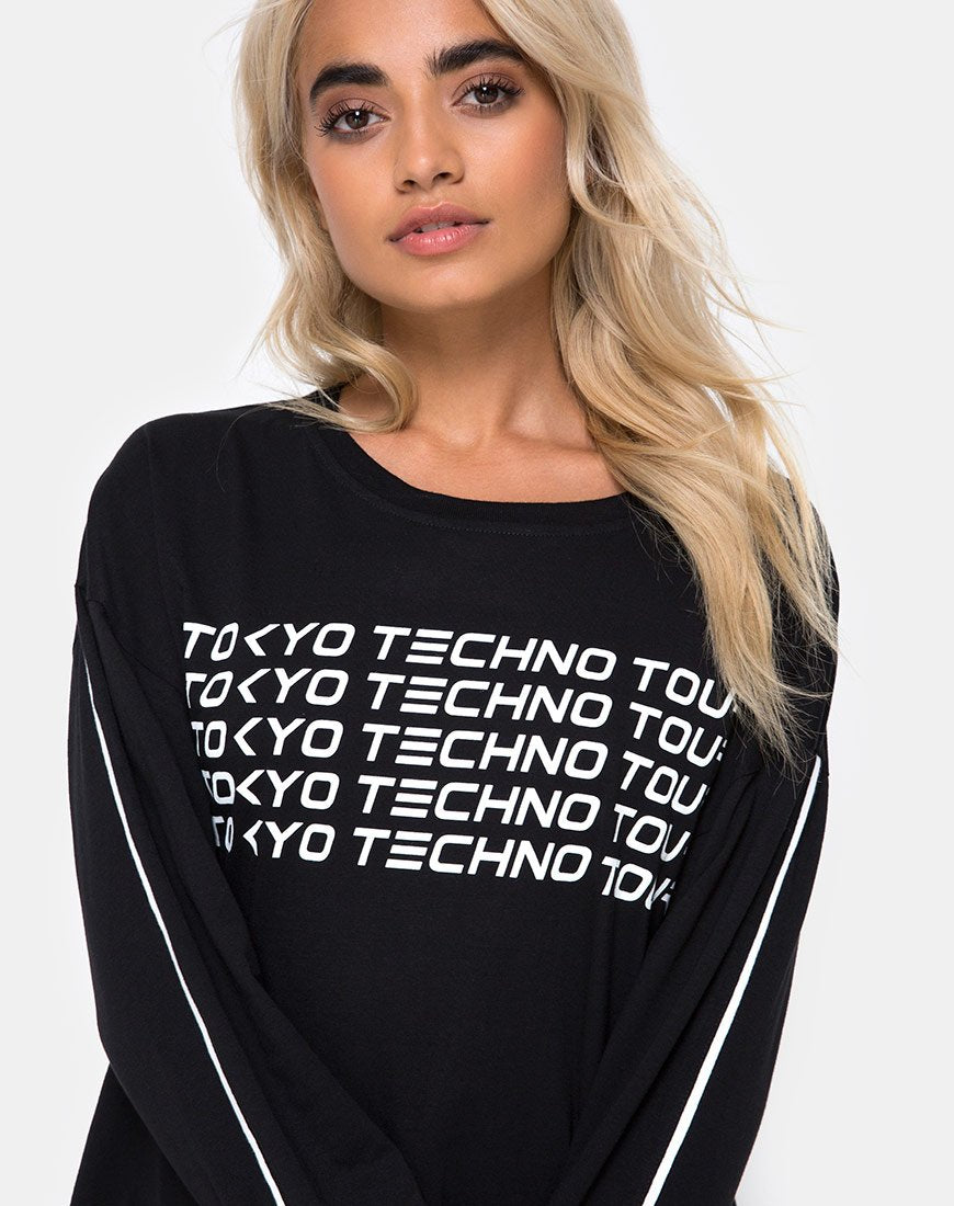 Loutries sweatshirt in Tokio Techno