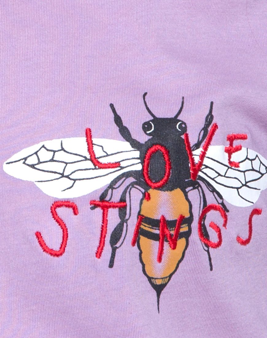Afbeelding van Oversize Basic Tee in Lovestings Lila