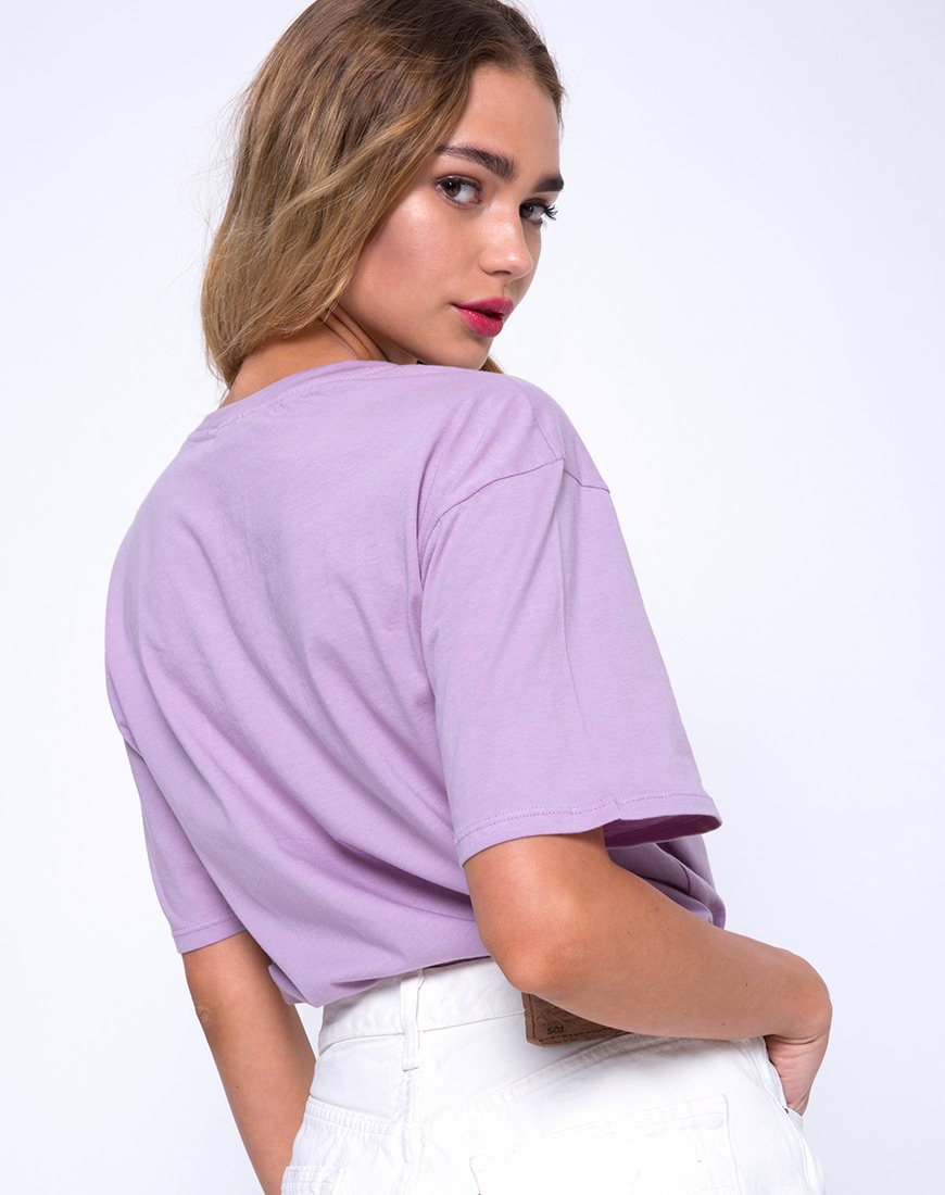 Oversized Basic T-shirt in Lovestings Lila