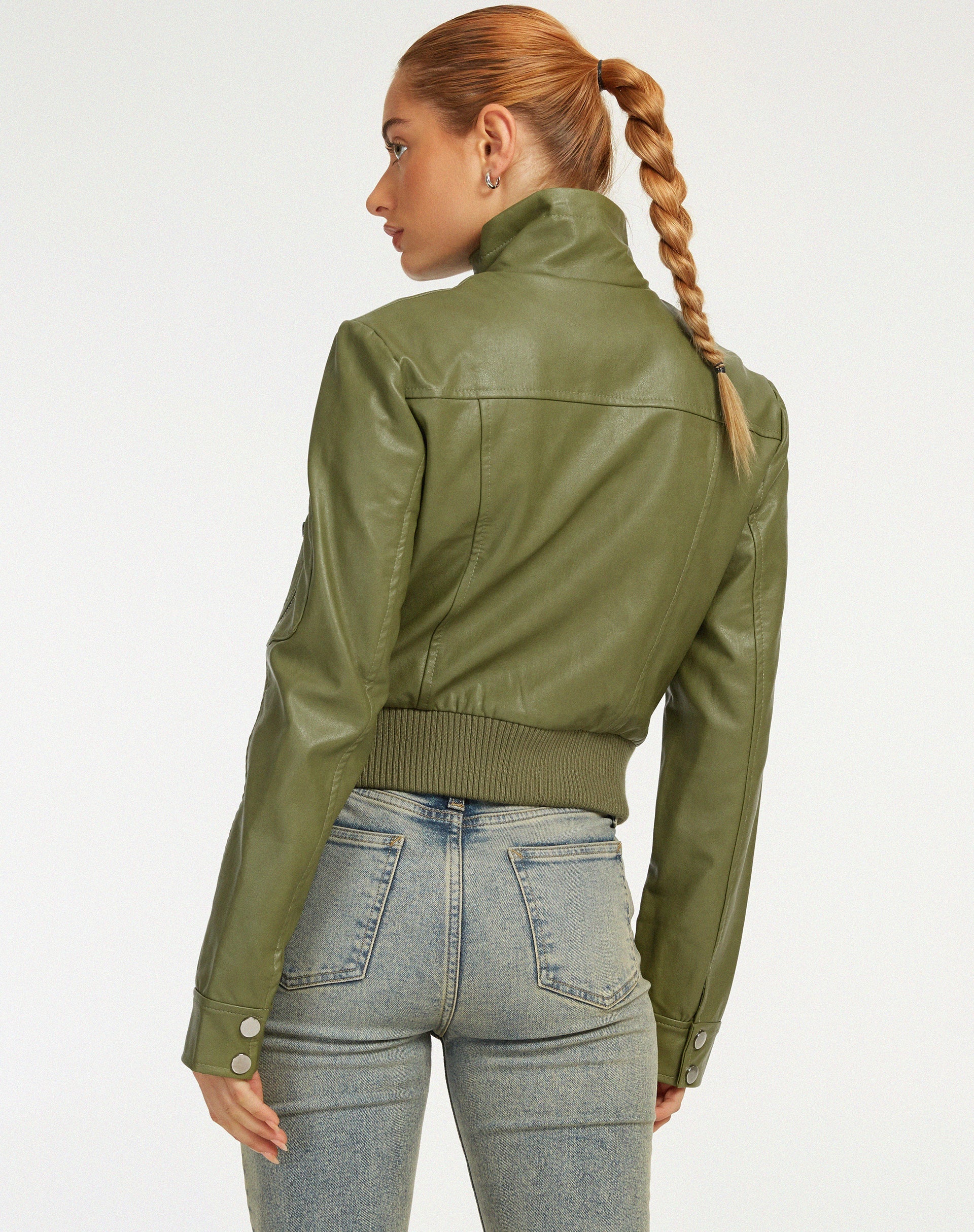 Afbeelding van Loviana Jacket in PU Groen