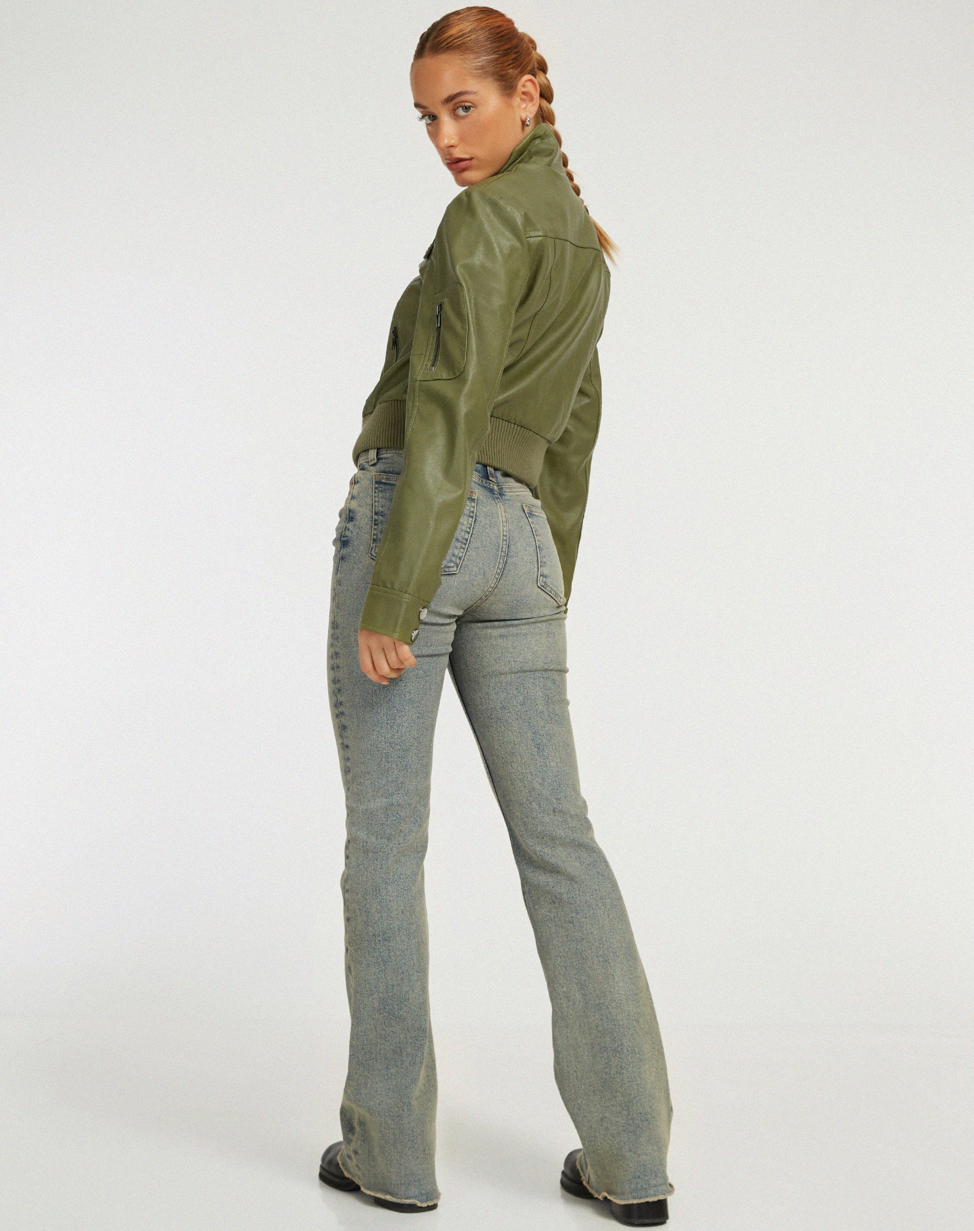 Afbeelding van Loviana Jacket in PU Groen