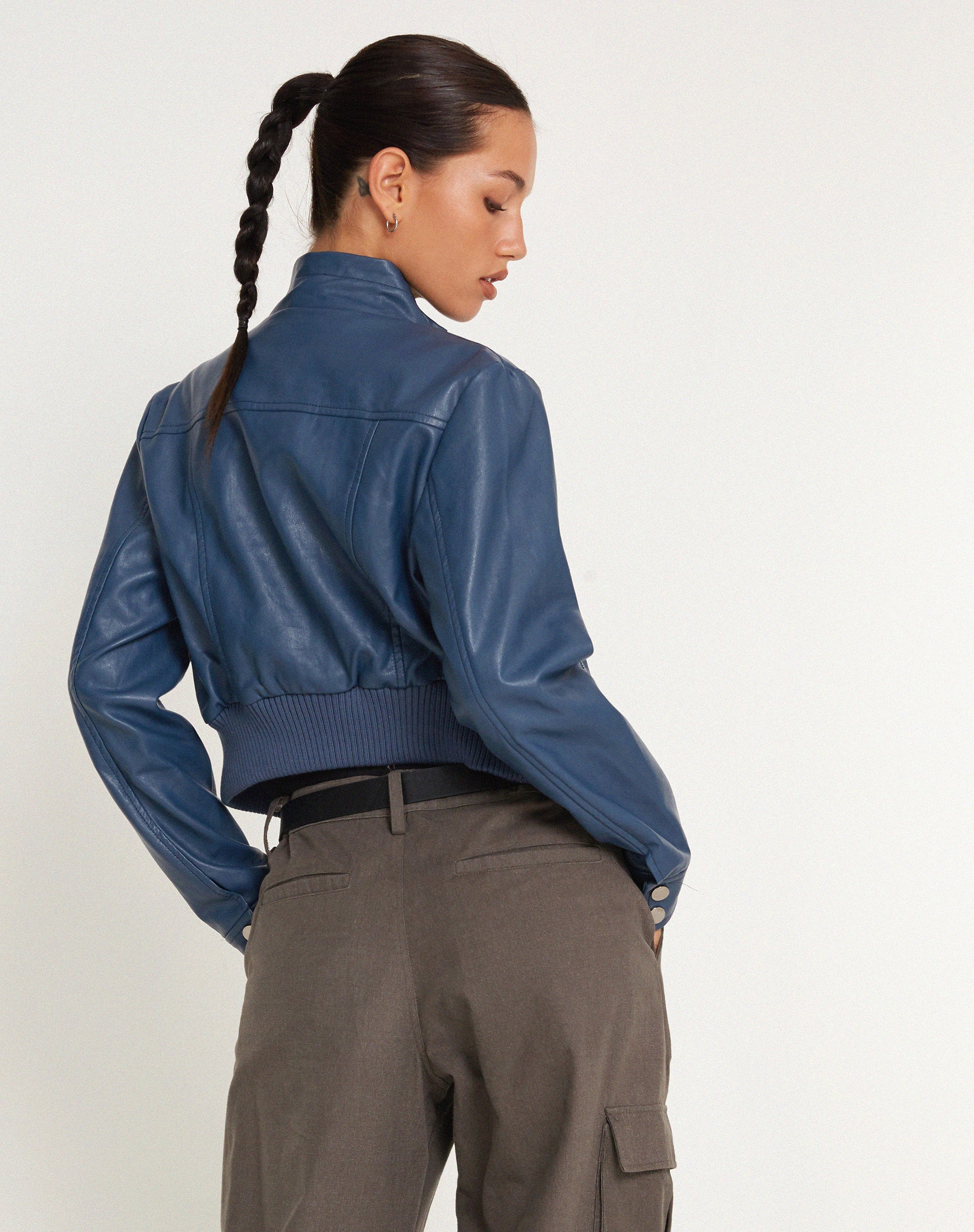 Afbeelding van Loviana Jacket in PU Navy