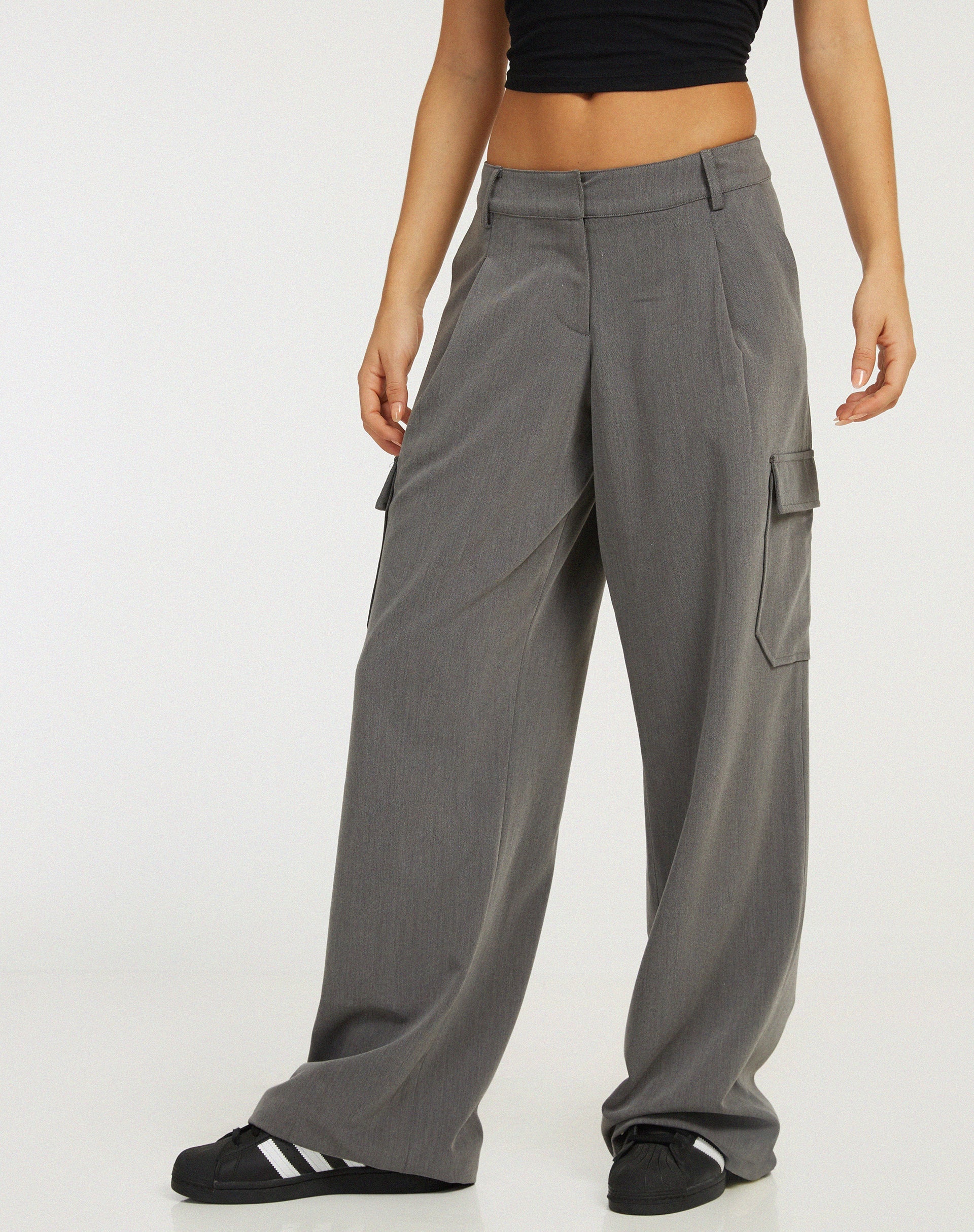 Afbeelding van Low Rise Abba Cargo in Charcoal